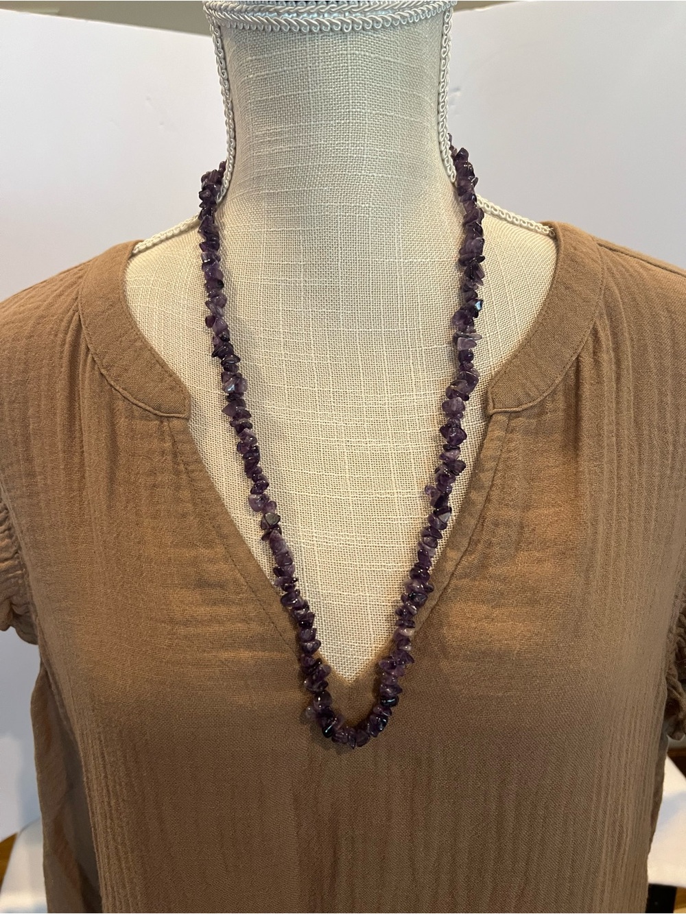Amethyst Chip Necklace